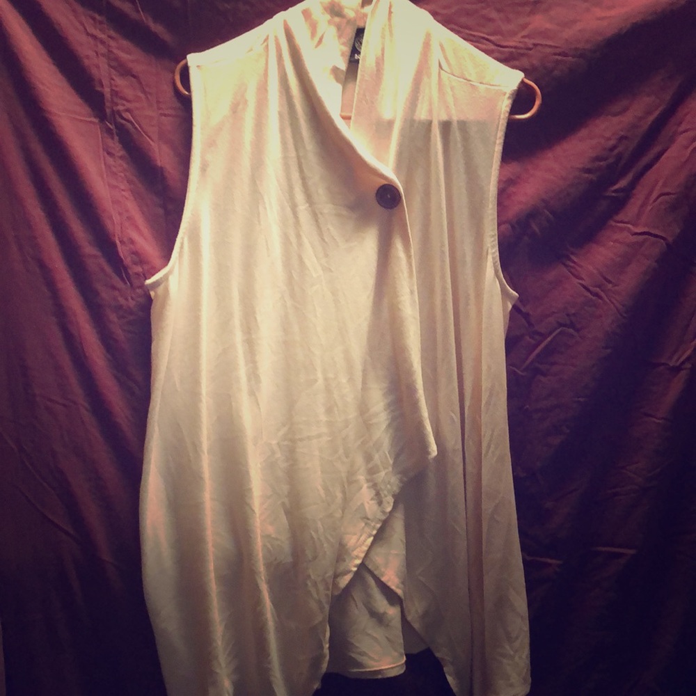 Draped Sleeveless Sweater